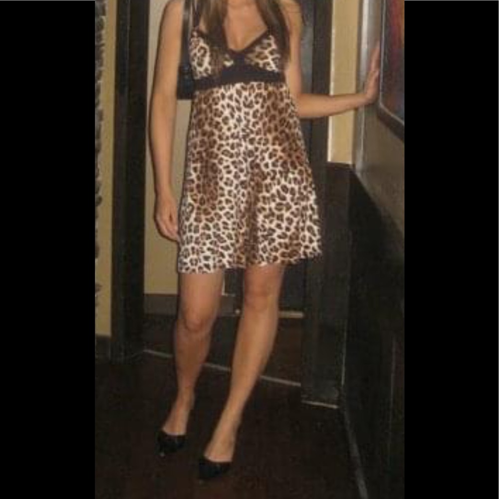 Guess Leopard Print Dress Size Large